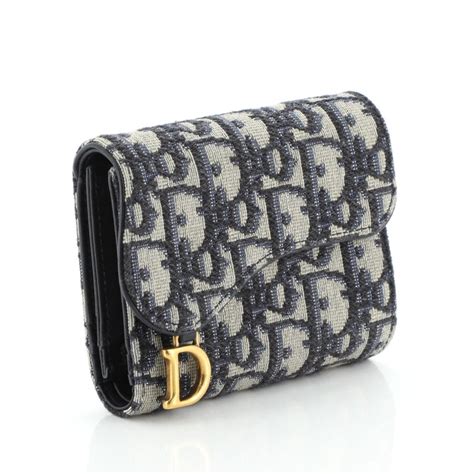 dior small wallet canvas